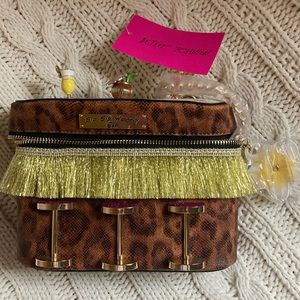 Betsey Johnson ‘Sip Sip Hooray’ Tiki Bar Crossbody in Leopard